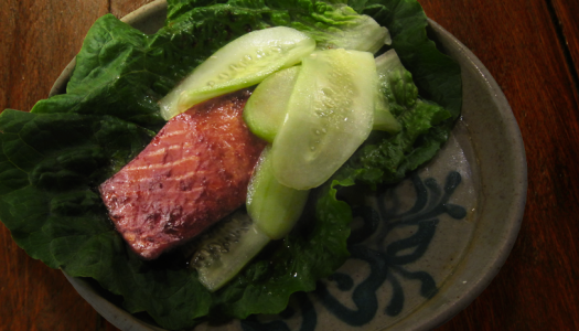 Miso Glazed Salmon Lettuce Wrap